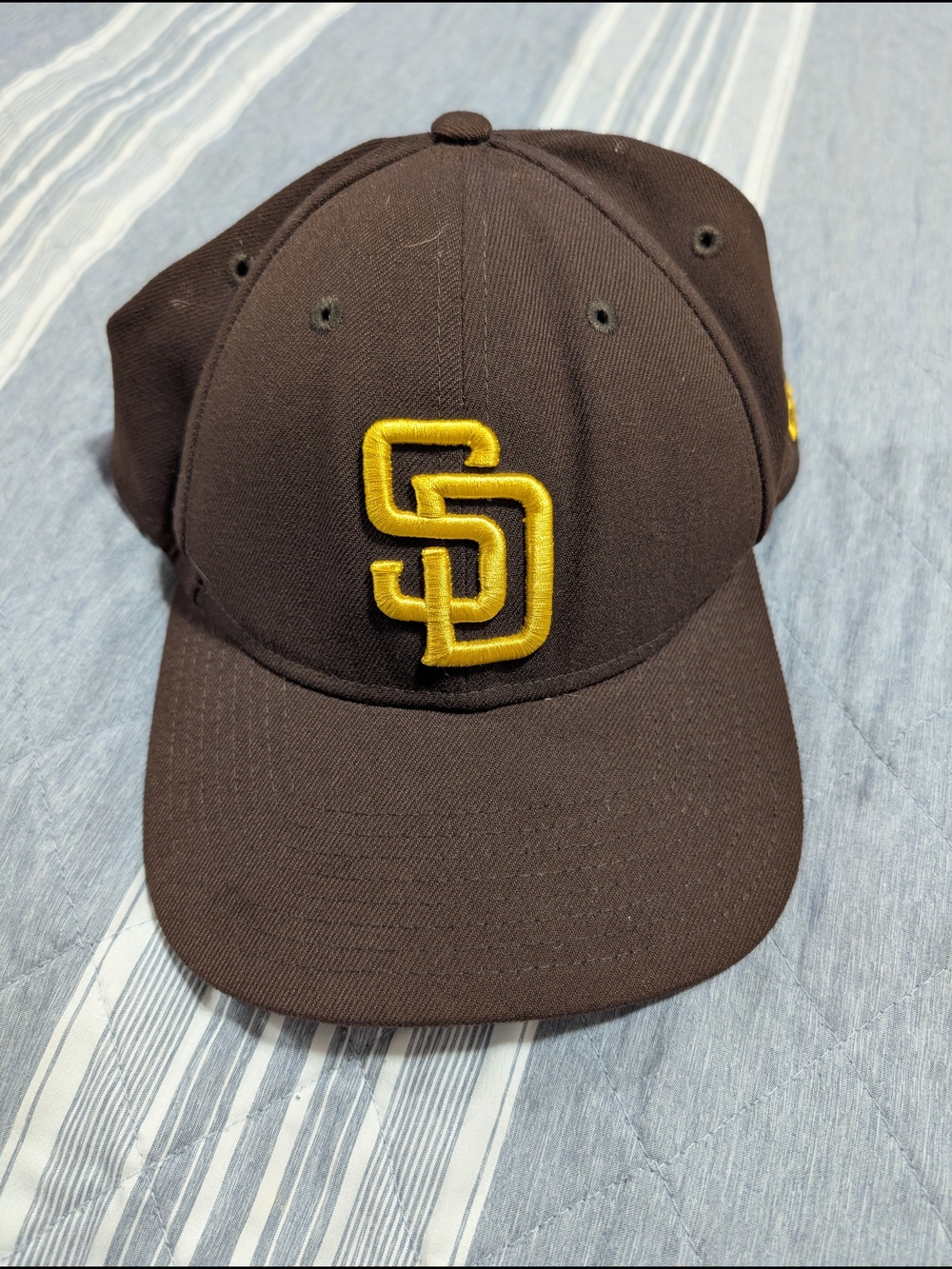 New Era 9FORTY San Diego Padres MLB Baseball Hat Brown Gold Adjustable Cap